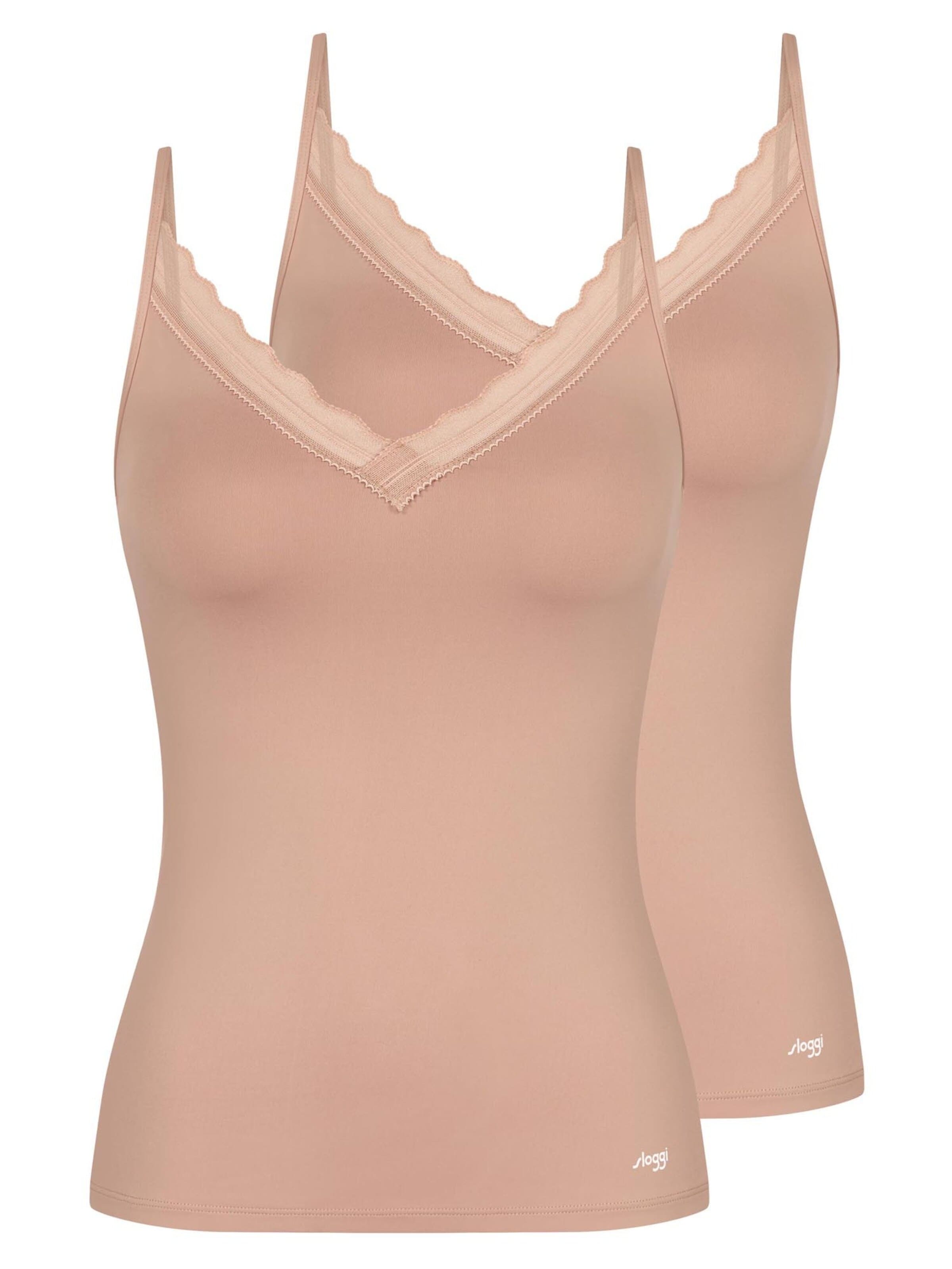 SLOGGI Unterhemd 'Go Blush'‌‌‌‌‌‌‌‌ in Beige: Vorderseite