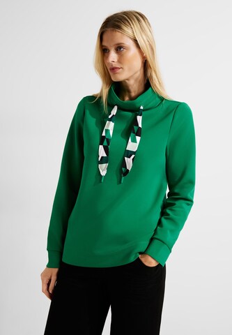 CECIL Sweatshirt in Green: front