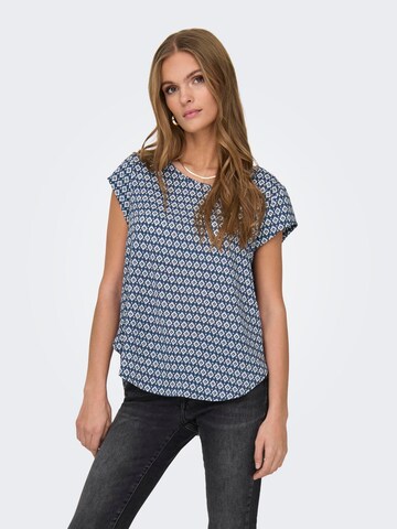 ONLY Blouse 'VIC' in Blauw: voorkant