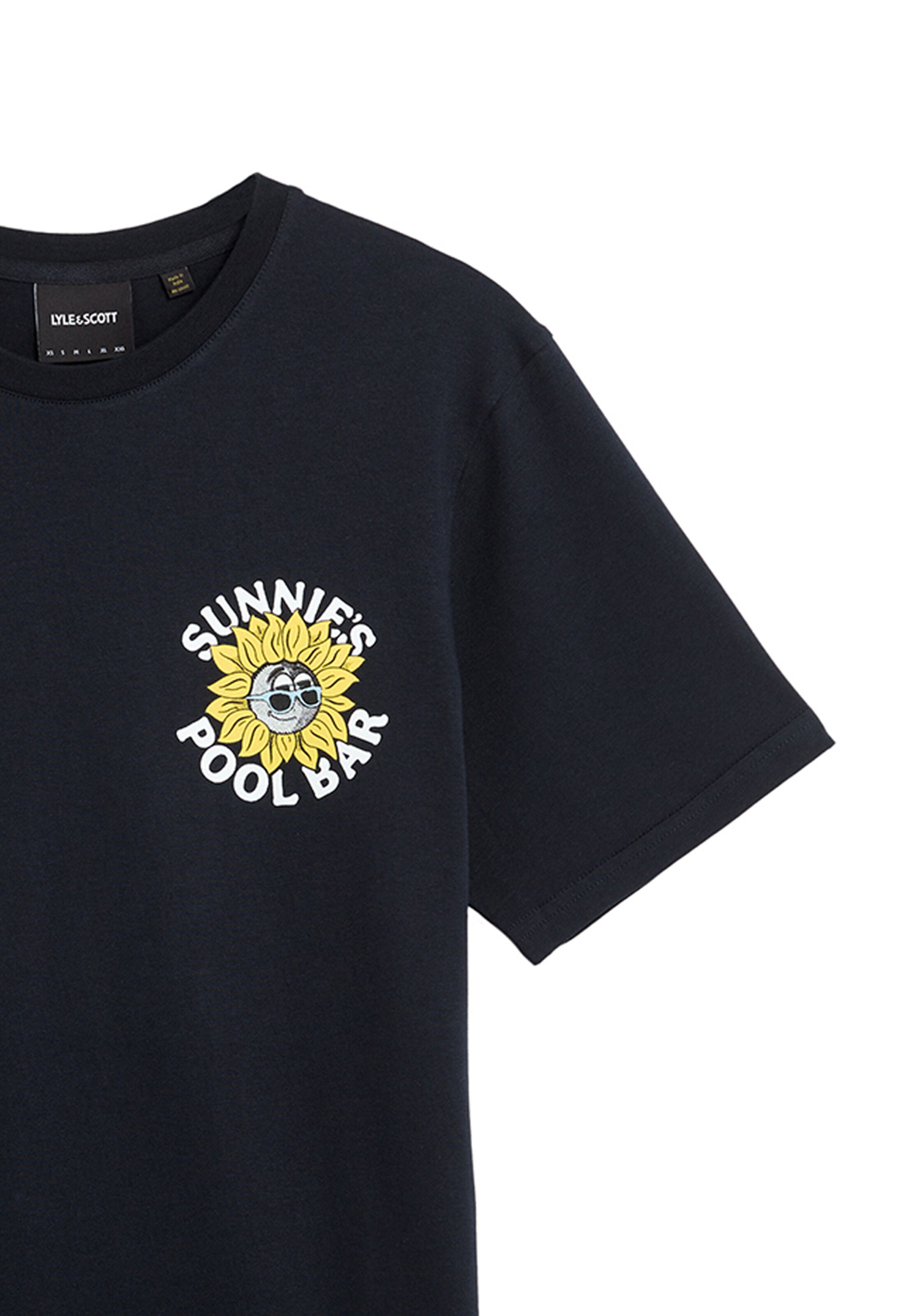 Lyle & Scott Shirt 'Sunnies Pool Bar' in Blauw