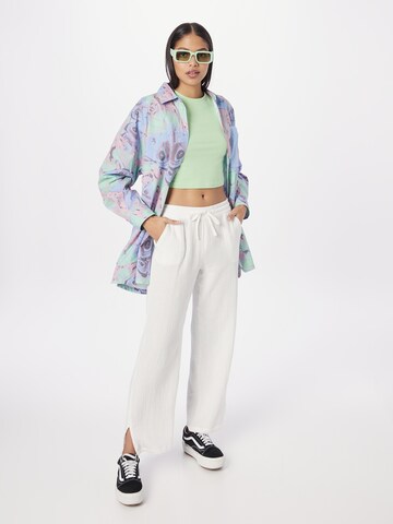 JDY Loose fit Trousers 'THEIS' in White