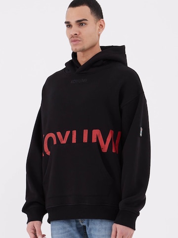 Koyumi Sweatshirt 'Unisex Oversize Hoodie – 3-Faden Stoff, innen angeraut , Suheyla Love it' in Black