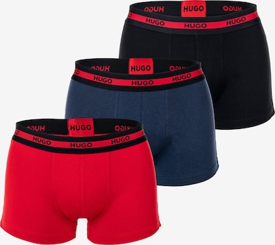 HUGO Red Boxers en bleu / rouge / noir, Vue avec produit