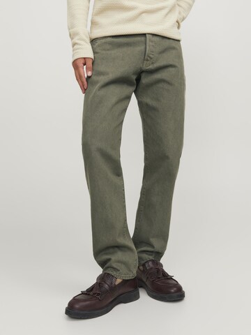 JACK & JONES Loosefit Jeans in Groen: voorkant