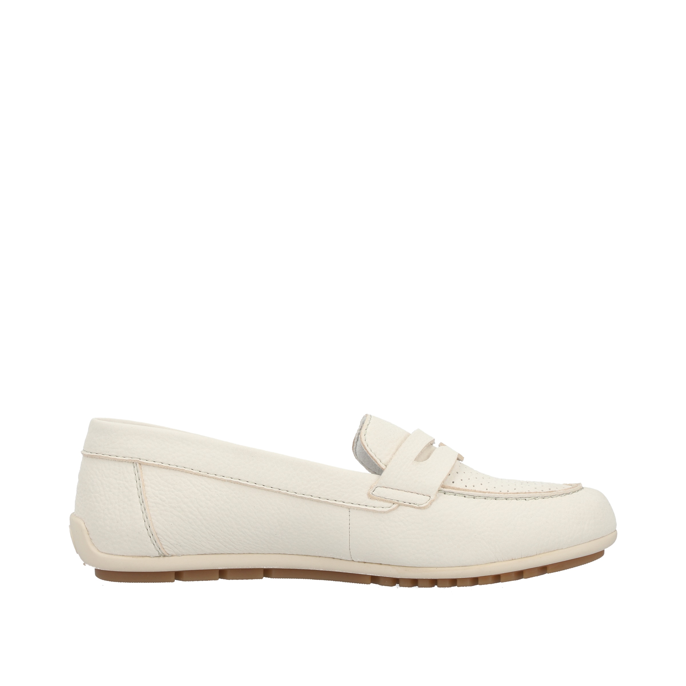 Chaussure basse Rieker en blanc : devant