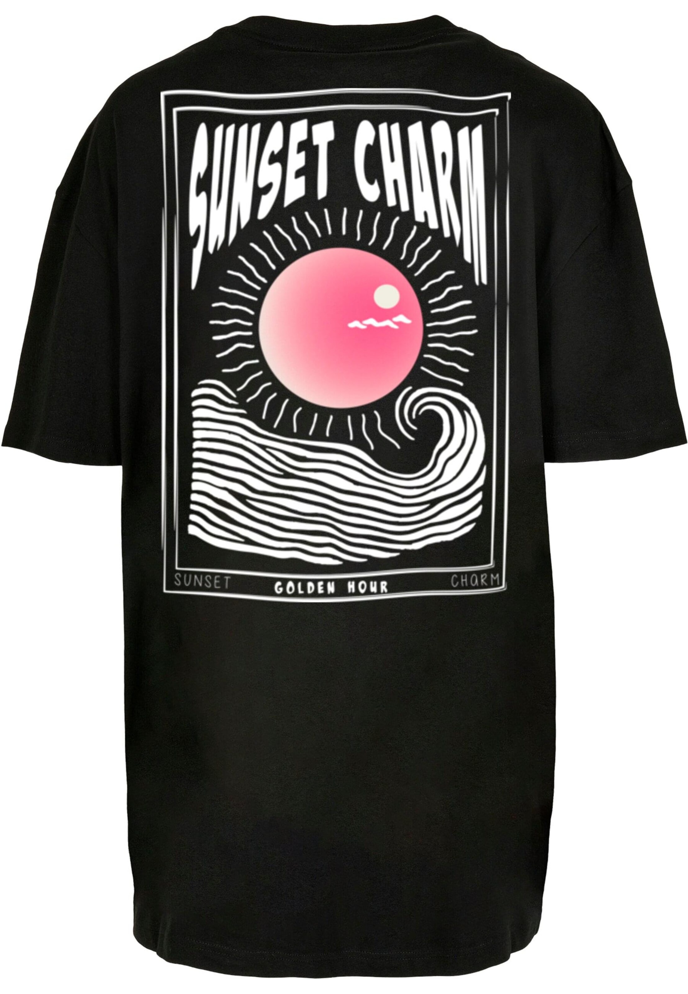 T-shirt oversize 'Sunset Charm' Merchcode en noir