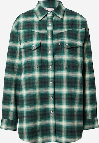 LEVI'S ® Blouse 'Dorsey XL Western' in Green: front