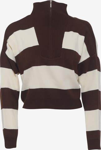 FRESHLIONS Sweater 'Olivia' in Brown: front