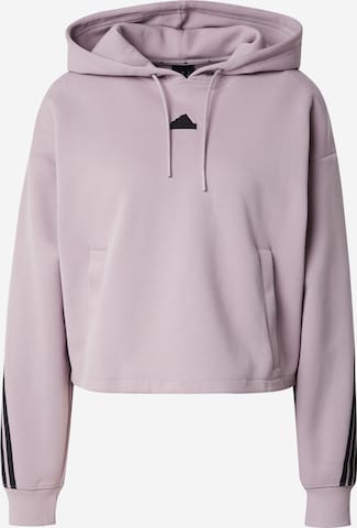 ADIDAS SPORTSWEAR - Sweatshirt de desporto 'Future Icons Three Stripes' em roxo: frente