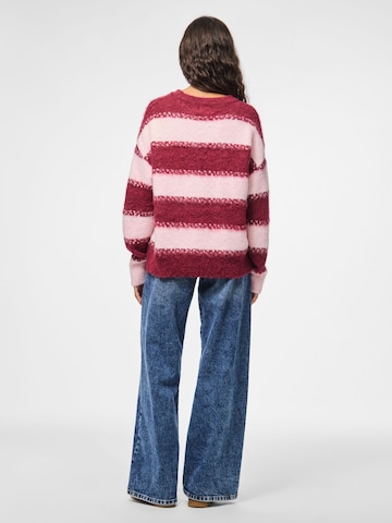PIECES Sweater 'PCMilla' in Red
