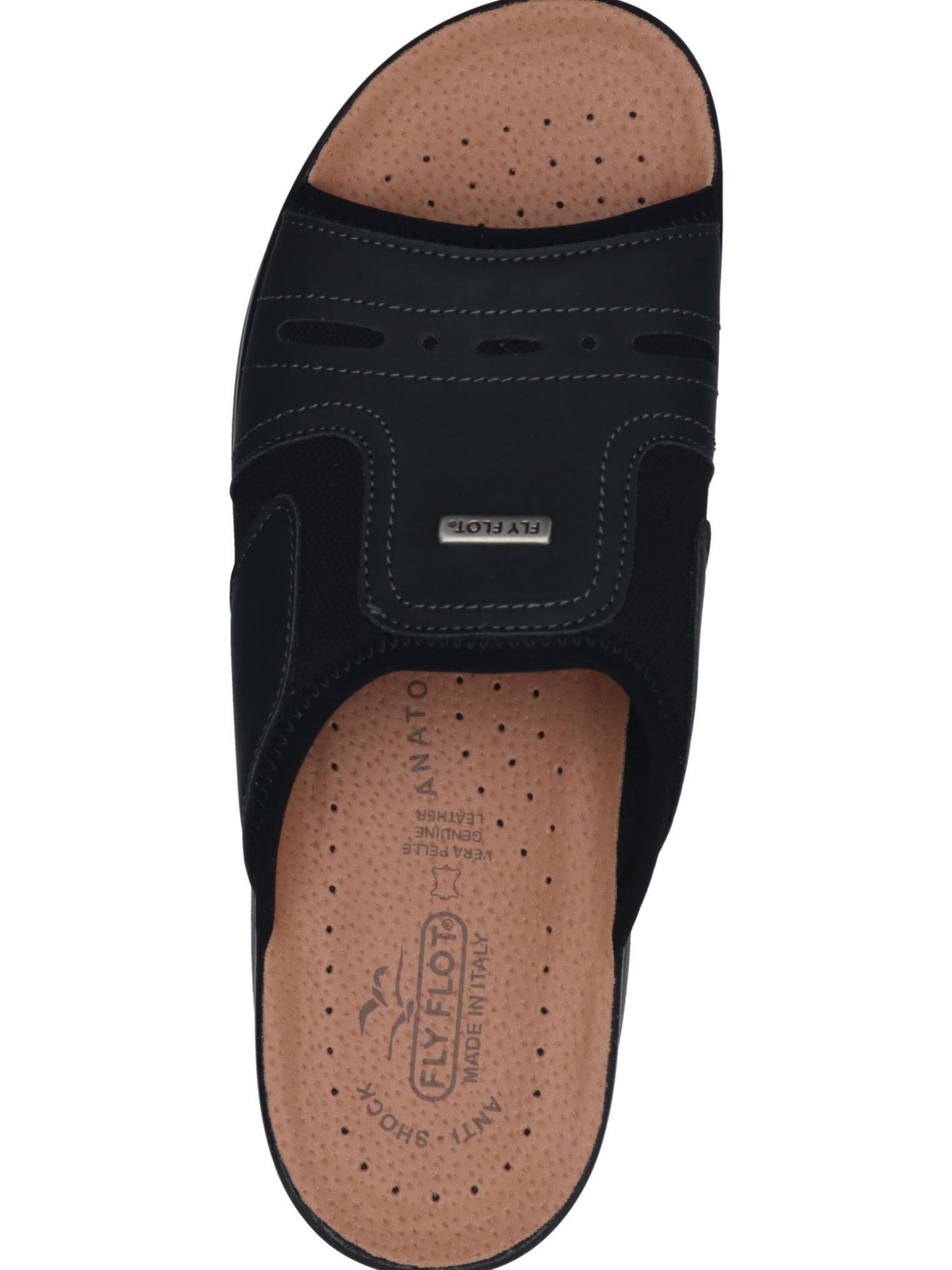 FLY FLOT Mules in Black