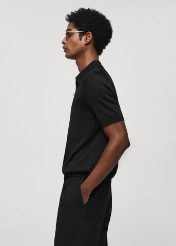 Tricou 'Ruisenor' de la MANGO MAN pe negru