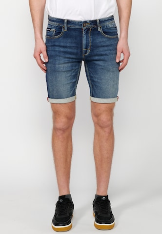 KOROSHI Regular Jeans in Blauw: voorkant