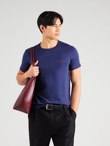 Emporio Armani T-shirt i blå: framsida