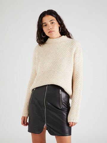 HUGO Sweater 'Safineyn' in White: front