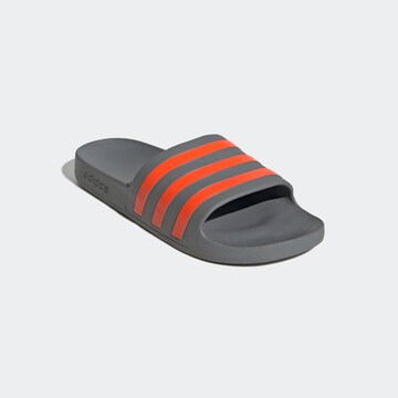 ADIDAS PERFORMANCE T-Bar Sandals 'Adilette Aqua' in Grey