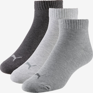 PUMA Ankle Socks in Grey: front