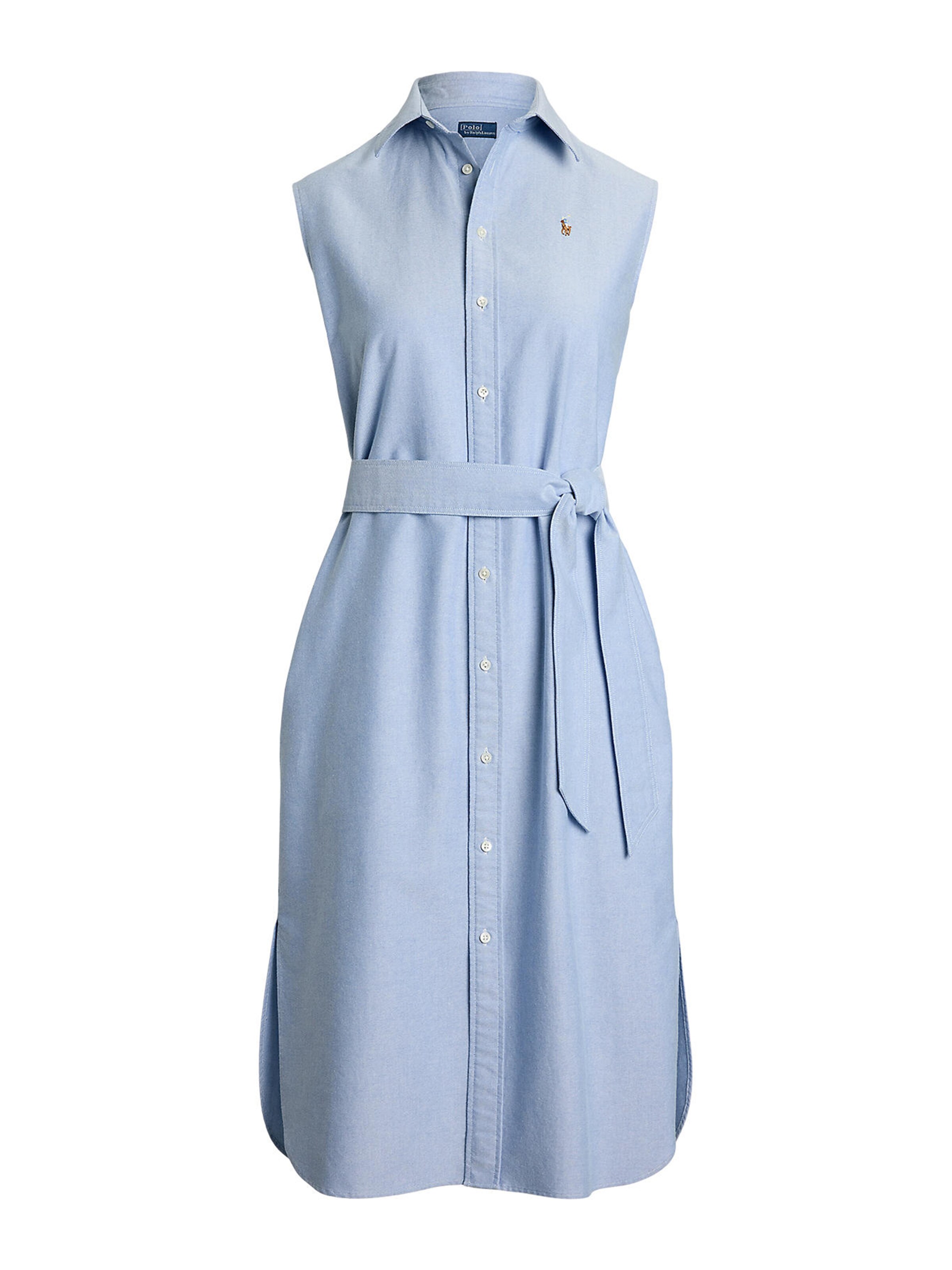 Polo Ralph Lauren Shirt dress in Blue: front