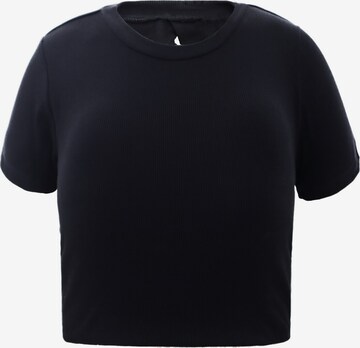 AIKI KEYLOOK T-shirt 'Wait For U' i svart: framsida