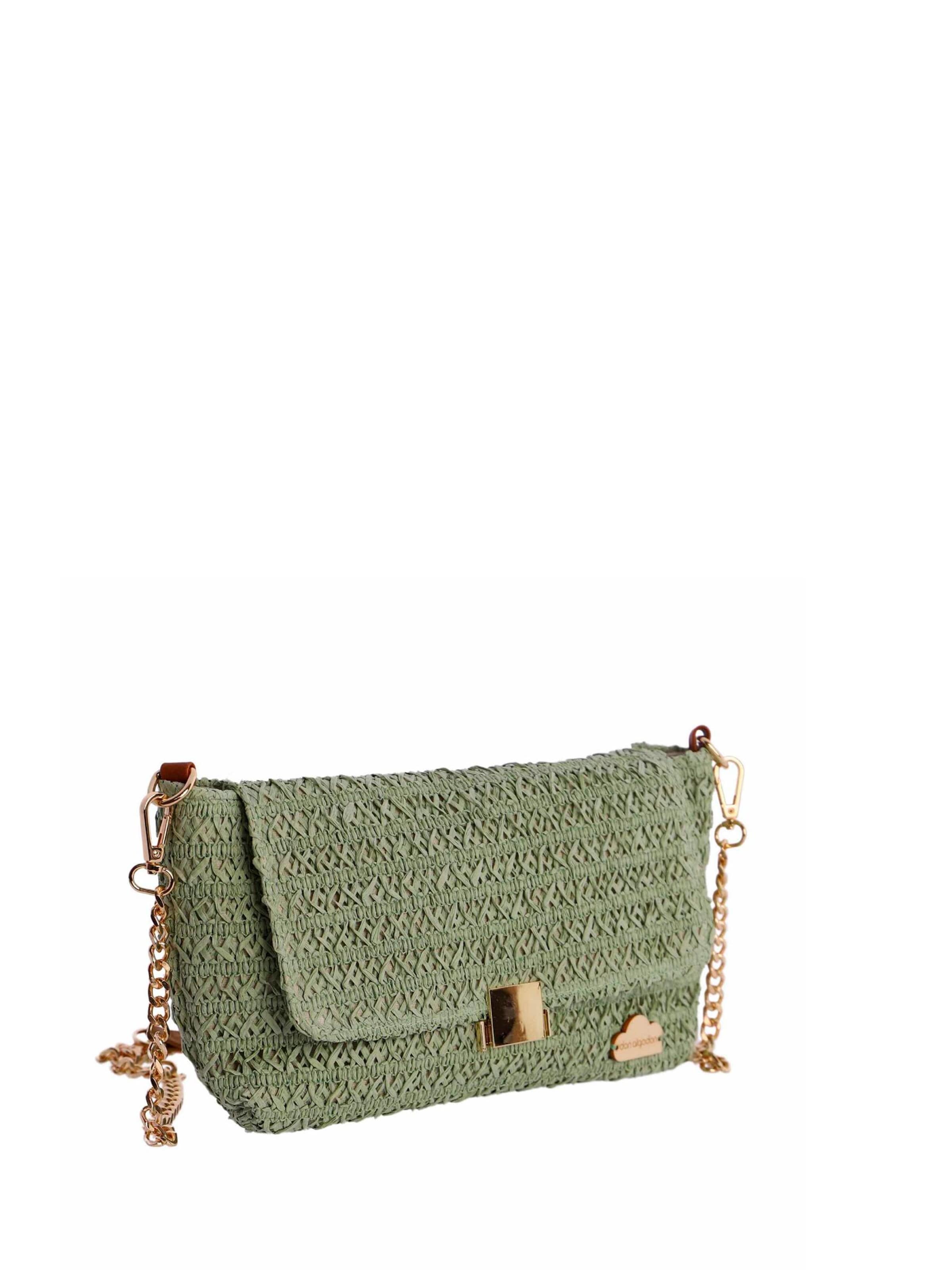 Don Algodon - Bolso de hombro 'Bolso bandolera para mujer Don Algodon Lydia de rafia' en verde