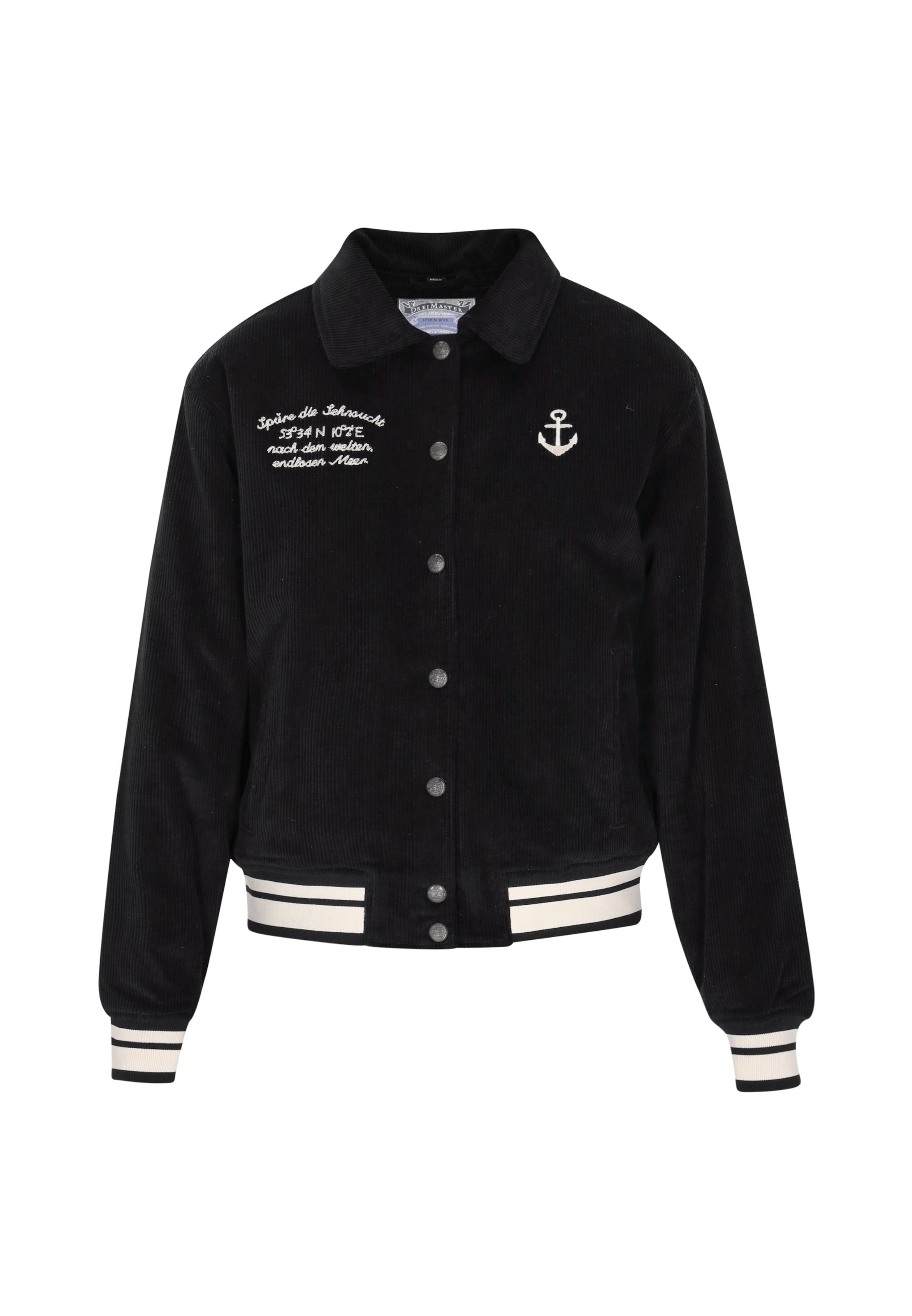 DreiMaster Vintage Between-season jacket in Black: front