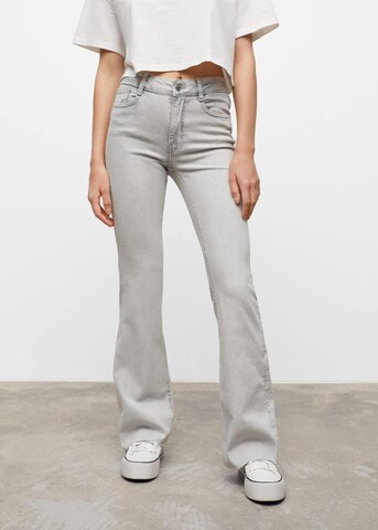 MANGO Flared Jeans in Grey