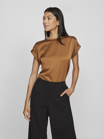 VILA Blouse in Bruin: voorkant