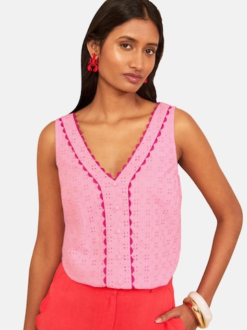 love & roses - Top en rosa: frente