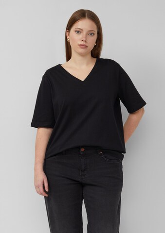 QS T-Shirt in Schwarz: Vorderseite