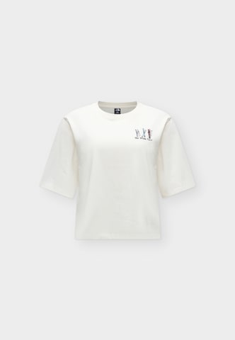 Tricou de la THE NORTH FACE pe alb: față
