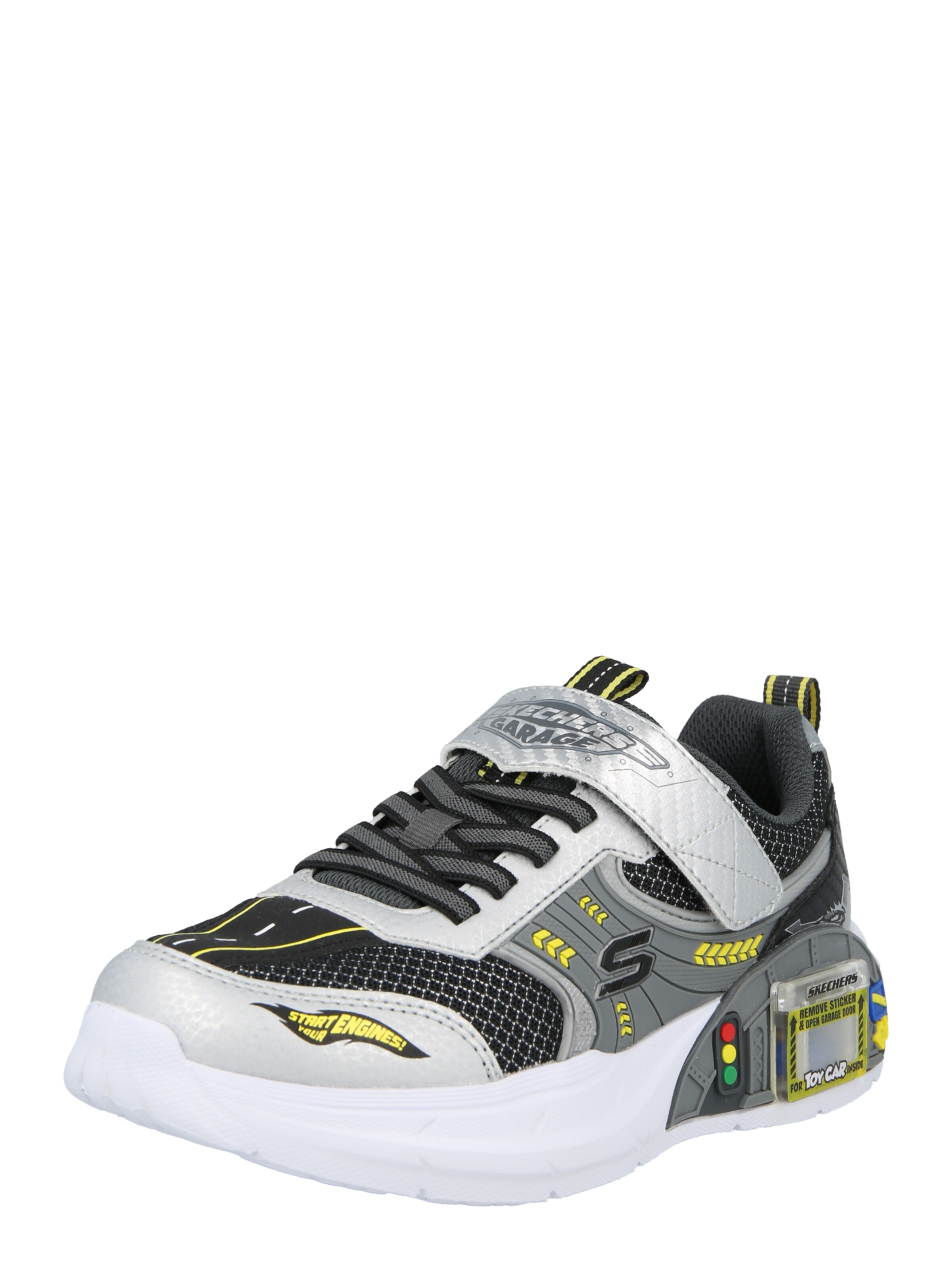 SKECHERS Sneakers 'GARAGE' in Silver: front
