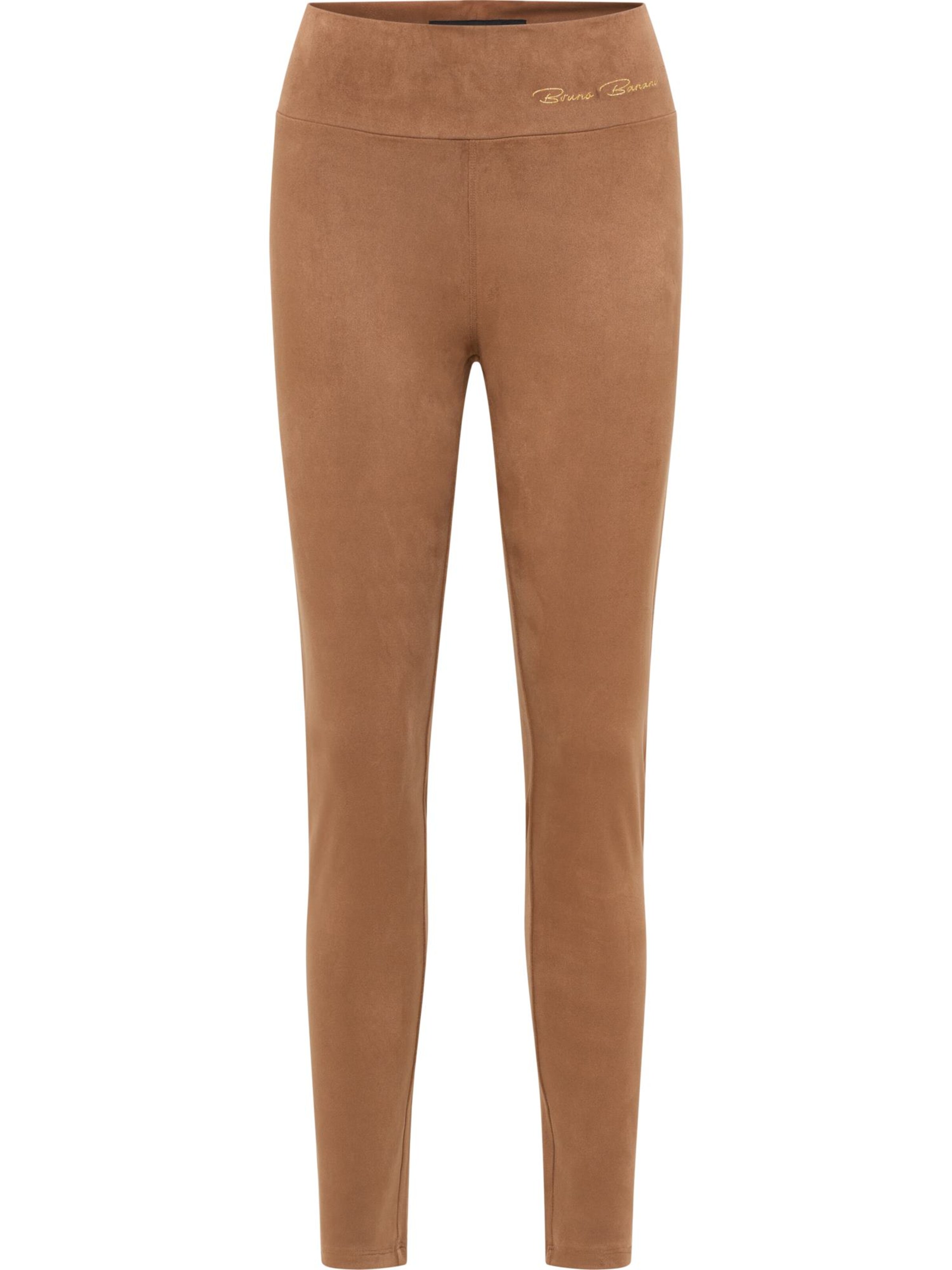 Bruno Banani Regular Leggings in Bruin: voorkant