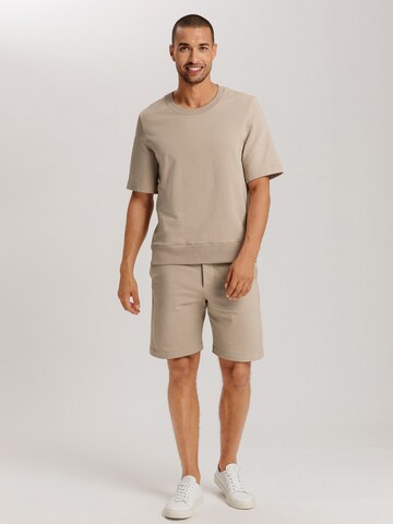 Hanro Pajama pants 'Natural Living' in Beige