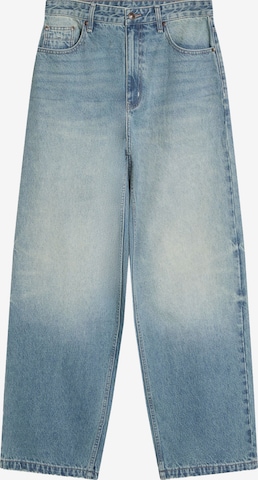 Baggy Jean Bershka en blanc : devant