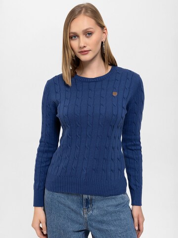 Antioch Sweater in Blue: front