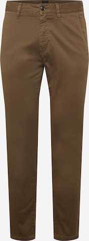 BOSS Orange Slim fit Chino trousers 'Taber' in Green: front