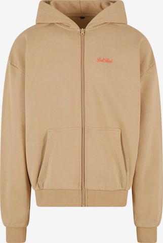 Veste de survêtement MT Upscale en beige : devant