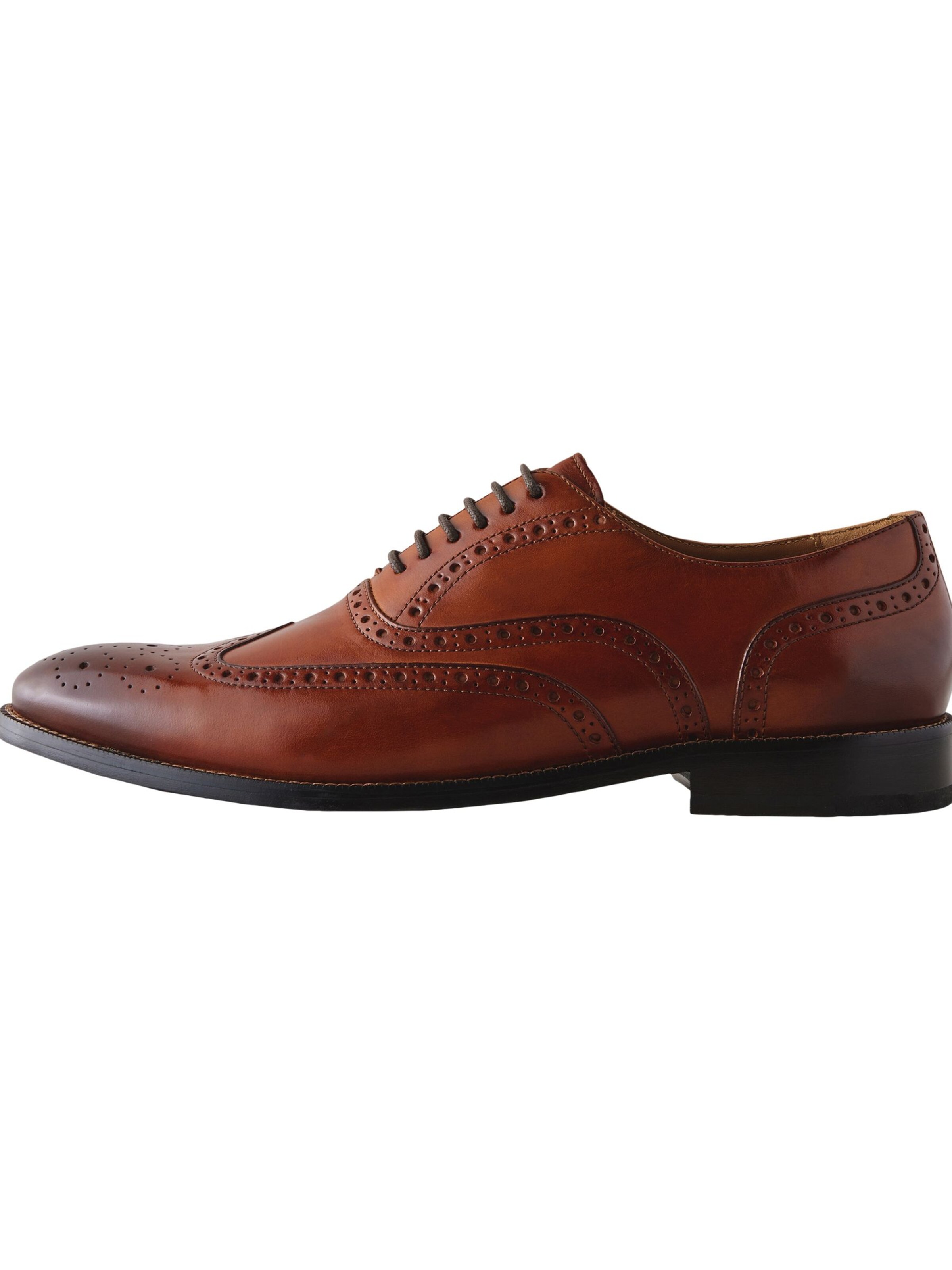 Next Lace-Up Shoes in Brown: front