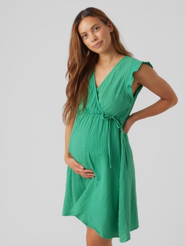 Vero Moda Maternity Summer Dress 'NATALI' in Green: front