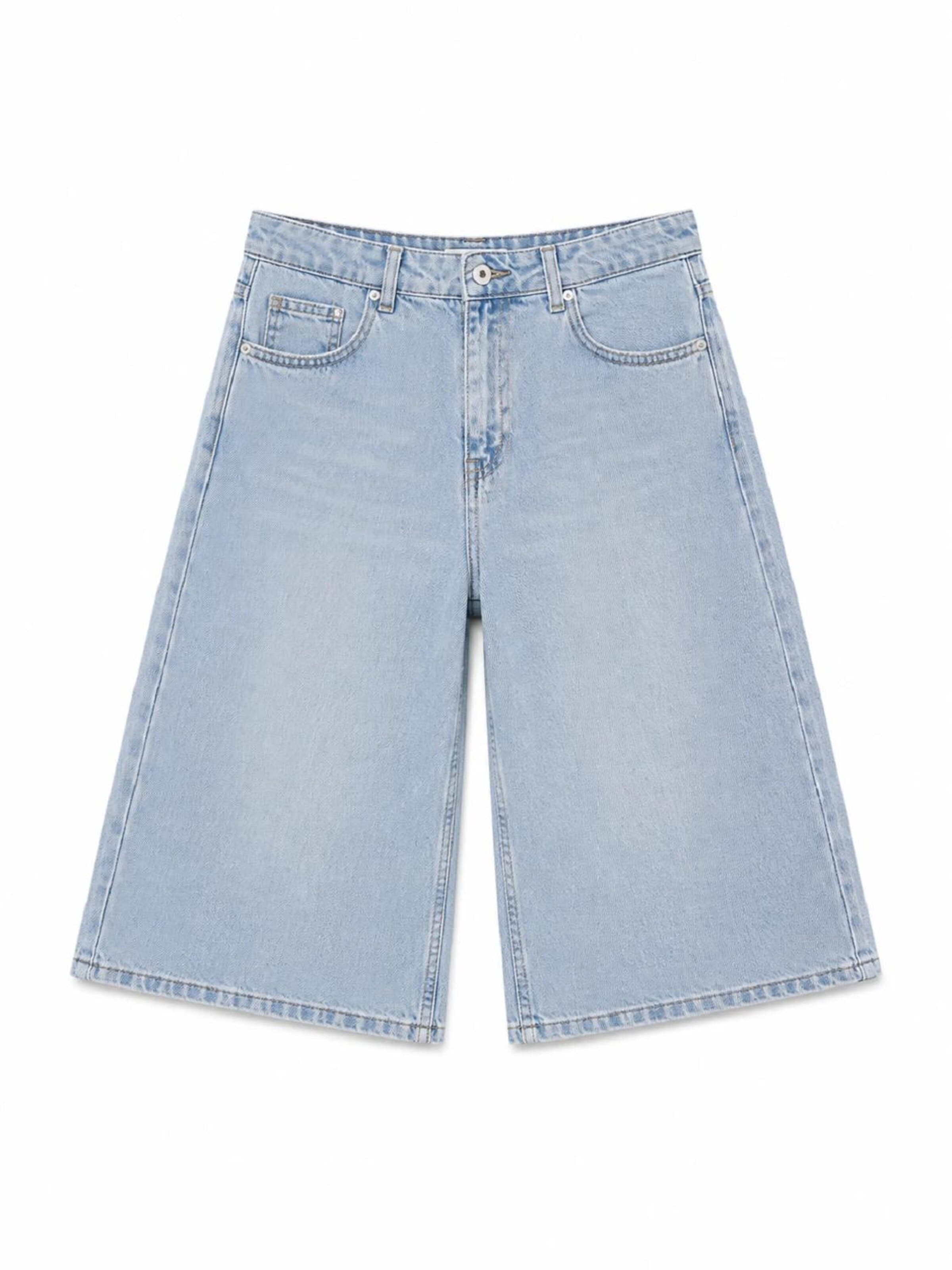 IT'S BASIC Baggy Jeans 'BAGGY BERMUDA SHORT'‌‌‌ in Blau