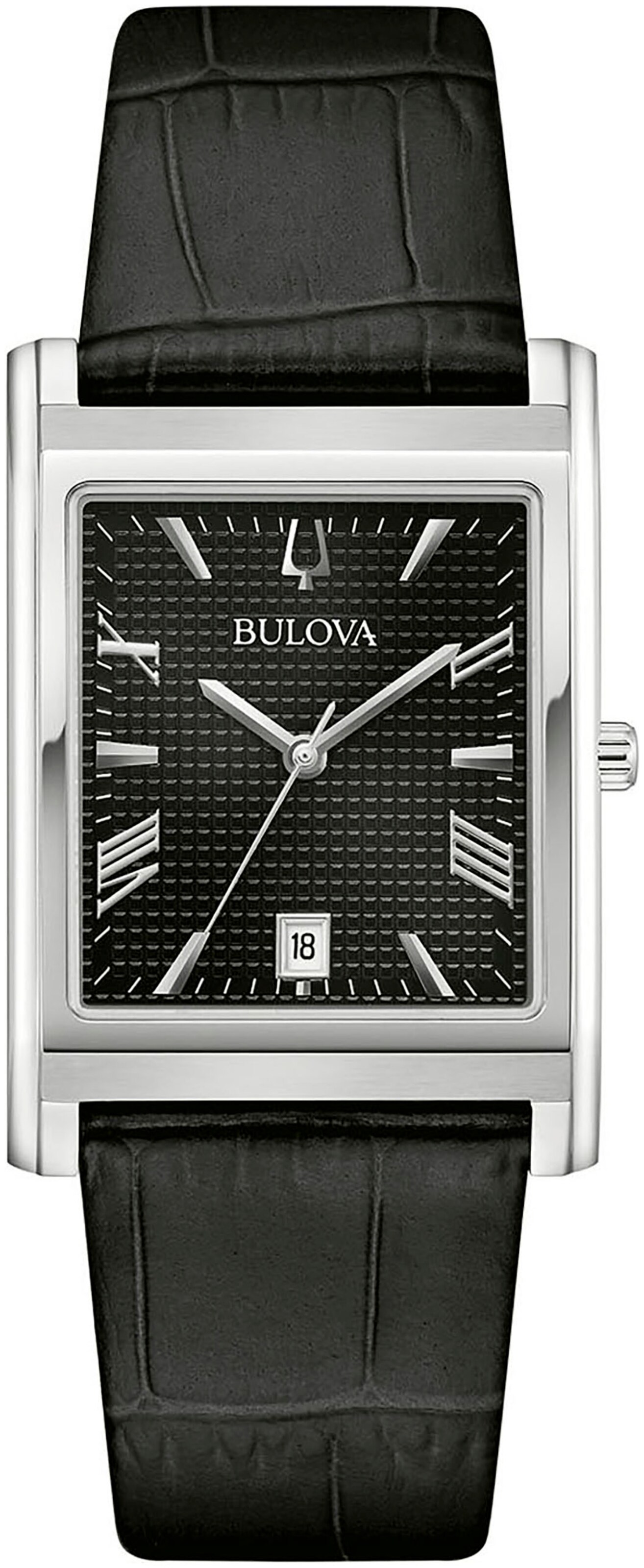 Bulova Analog Watch in Black: front