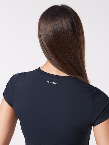 YO-GAYA Sporttop 'Short Sleeve Top' in Blauw