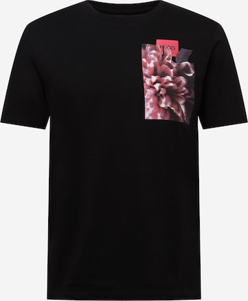 HUGO Red T-Shirt 'Dlammer' in Schwarz: predná strana