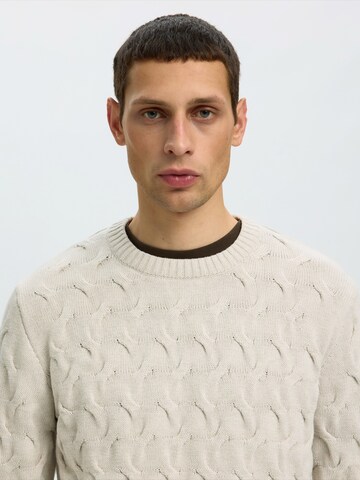 SELECTED - Jersey 'SLMCarlos' en beige