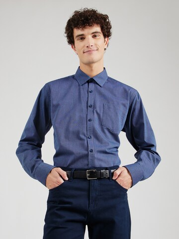 Jack's Regular Fit Hemd in Blau: Vorderseite