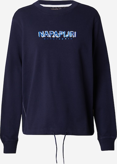 NAPAPIJRI Sweatshirt 'KREIS' i marinblå / mörkblå / vit, Produktvy