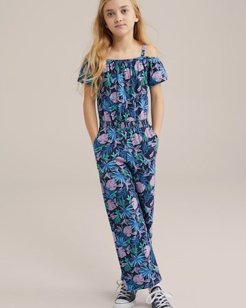 WE Fashion - Mono en azul: frente