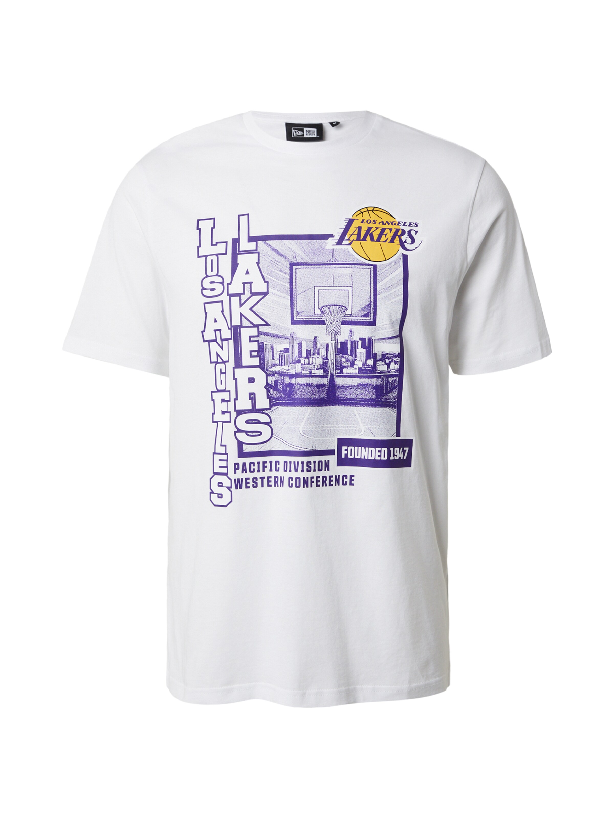 NEW ERA Tričko 'NBA LOSLAK', veľkosť XS - žltá / fialová / biela, Produkt