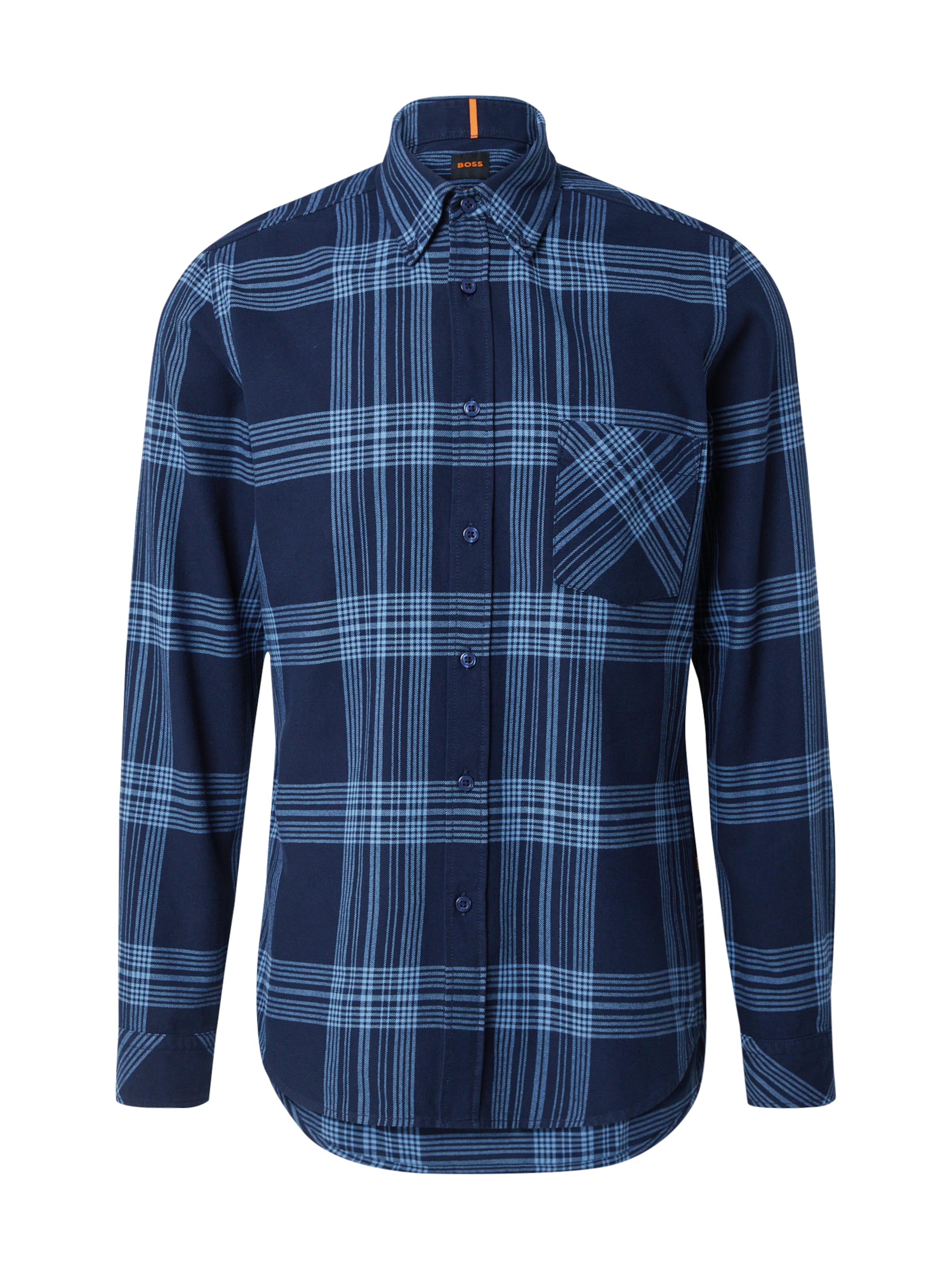 Coupe regular Chemise 'Rickert_M' BOSS en bleu : devant