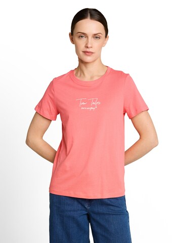 T-shirt TOM TAILOR en rose : devant